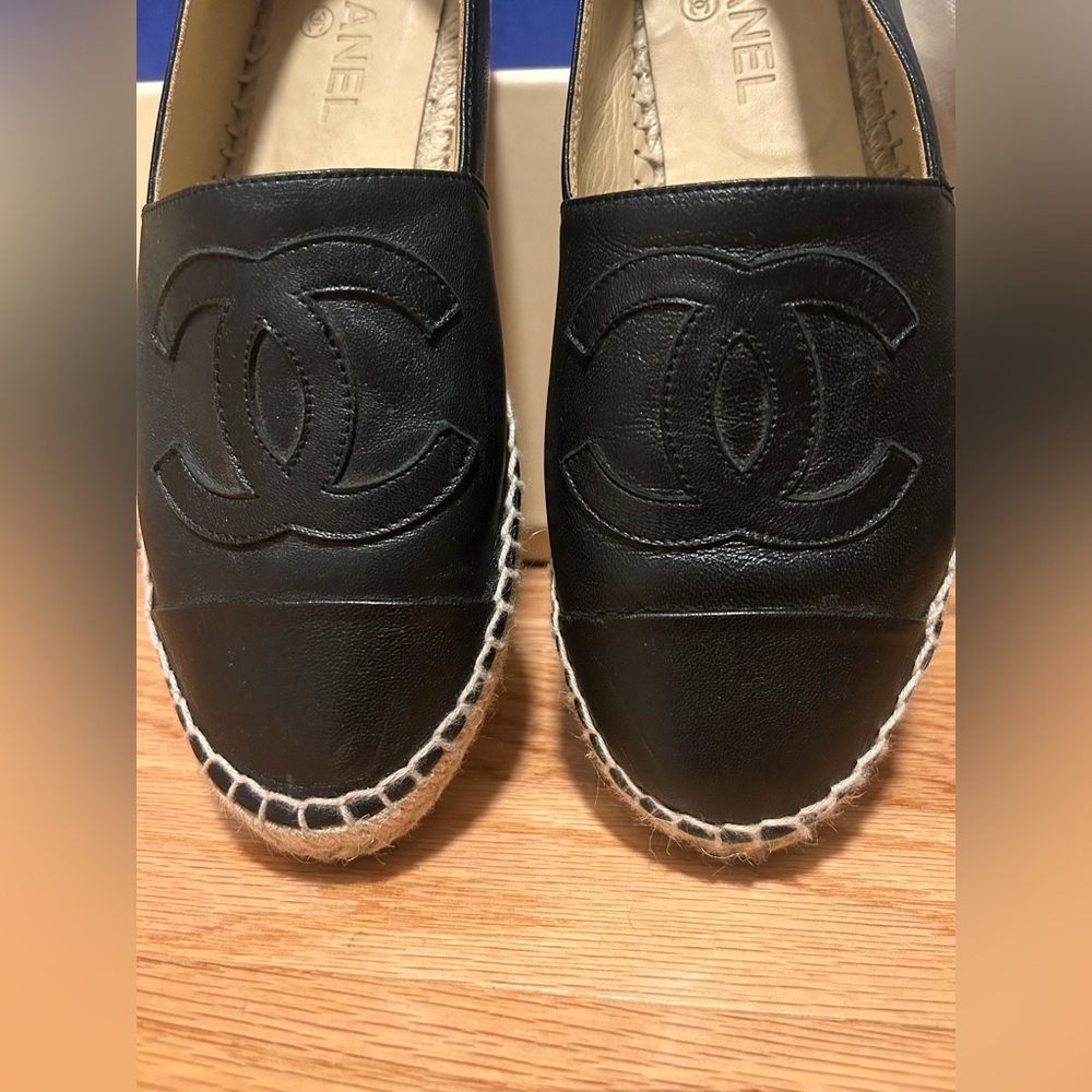 Chanel Lambskin Espadrilles (39 EU)